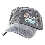 Loaded Lids, Customized, Women's Beach Hat, Beach Please Hat, Beach Baseball Cap | Amazon (US)
