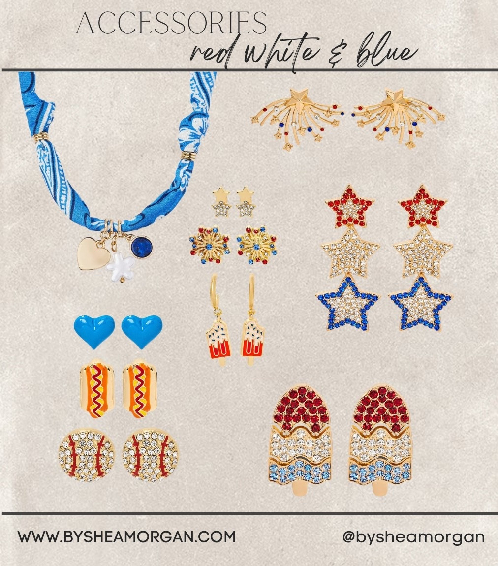 Red white and blue accessories for the Fourth of July! 🇺🇸 

#LTKSeasonal
