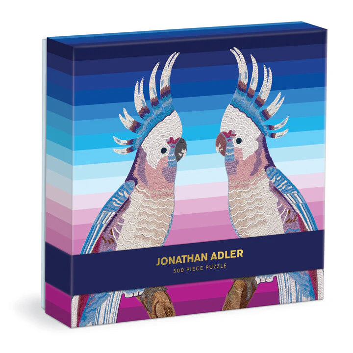 Jonathan Adler Parrots 500 Piece Puzzle | Galison