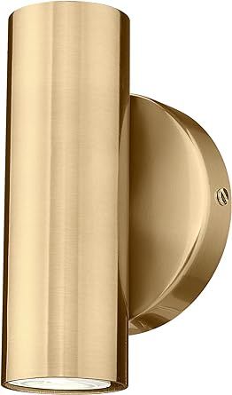 Cargifak 2-Light Wall Light, Brass Gold Wall Sconce, Indoor Up and Down Wall Lamp for Bedroom Bat... | Amazon (US)