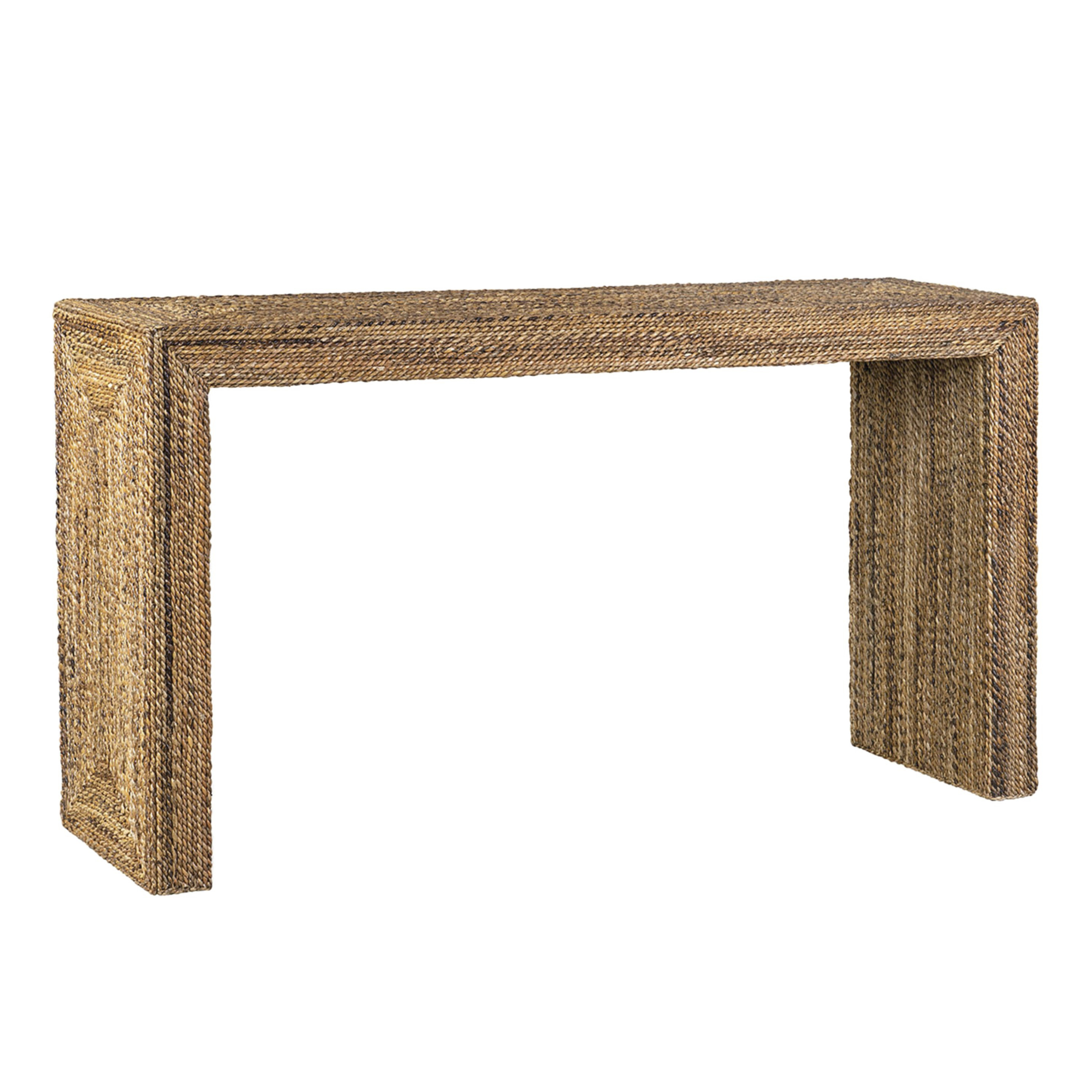 Henry Natural Braided Seagrass Waterfall Console Table | World Market