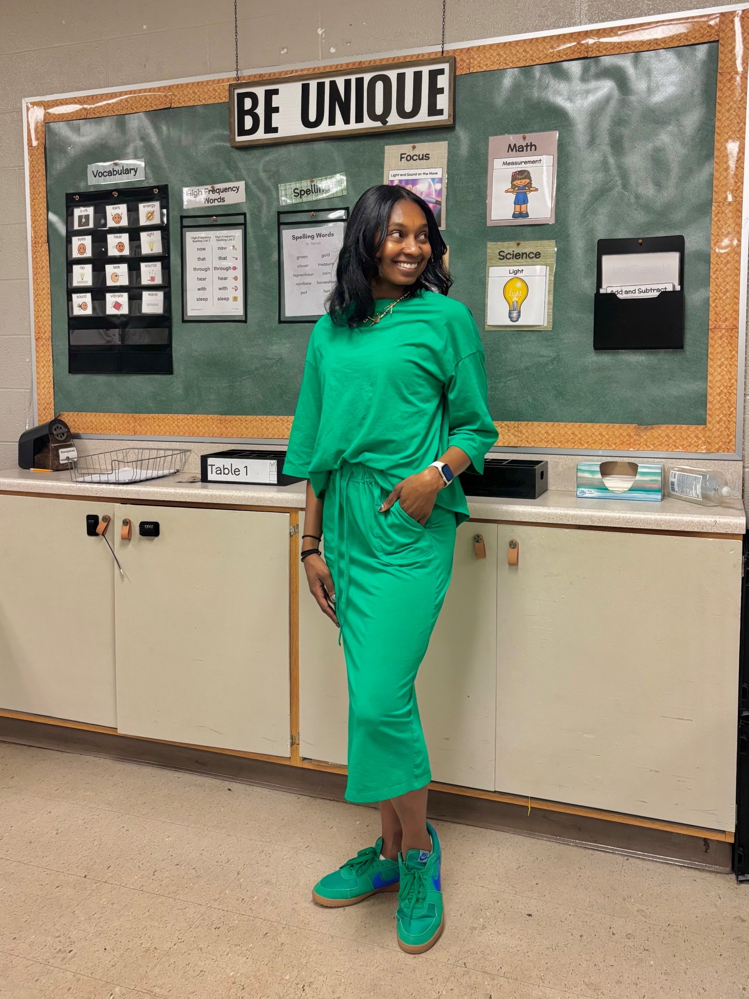 Green teacher outfits all week! 
#teacher #ootd

#LTKootd #LTKWorkwear