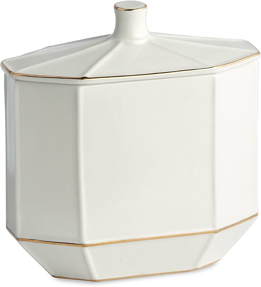 Kassatex Cotton Jar, St. Honore Bath Accessories | Porcelain | Amazon (US)