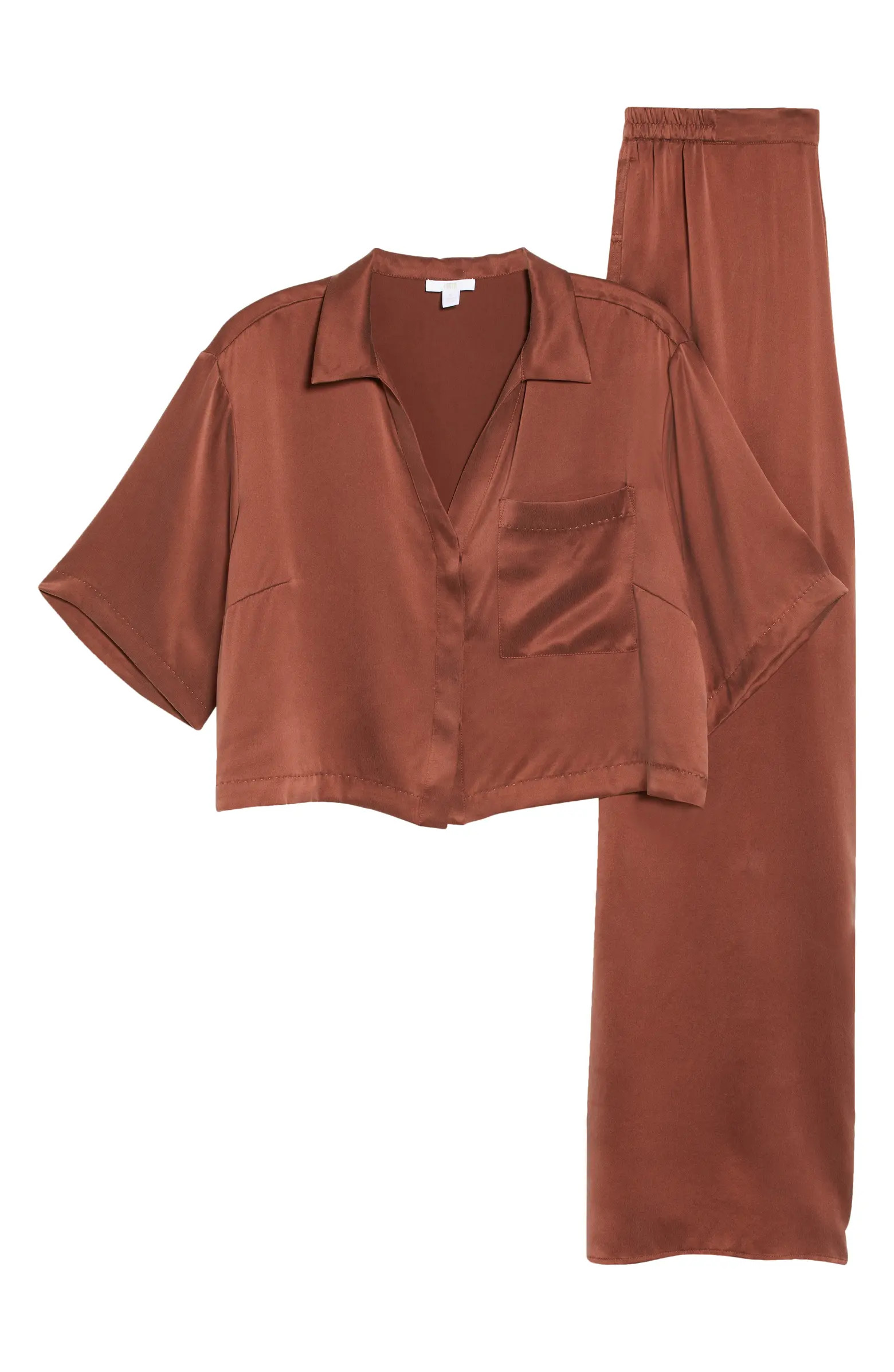 High Waist Washable Silk Pajamas | Nordstrom
