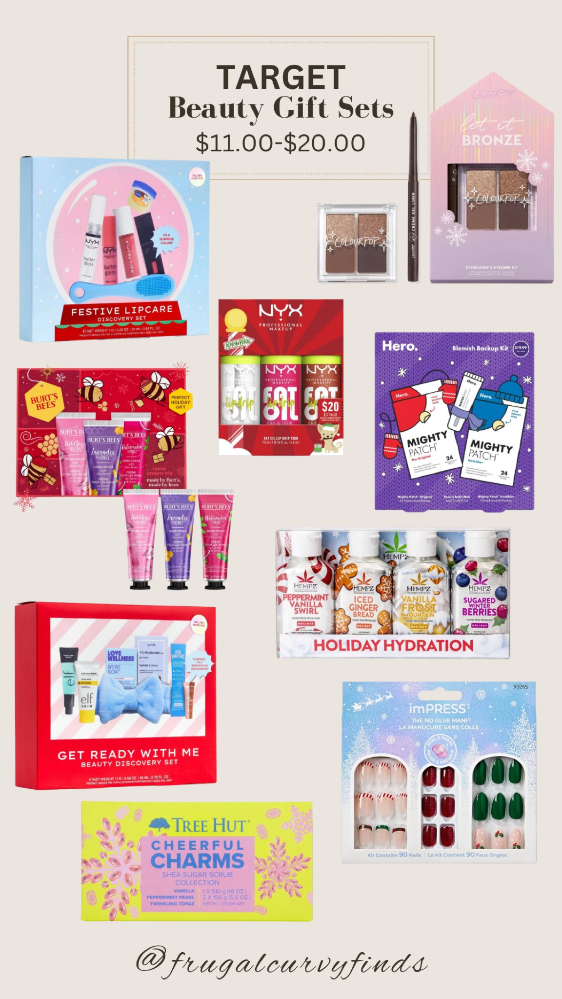 2024 Gift Guide for Beauty Lovers. Target has beauty gift sets available. This set is between $11-$20. Includes makeup and skincare. A great gift idea or stocking stuffer.



#LTKHoliday #LTKGiftGuide #LTKBeauty