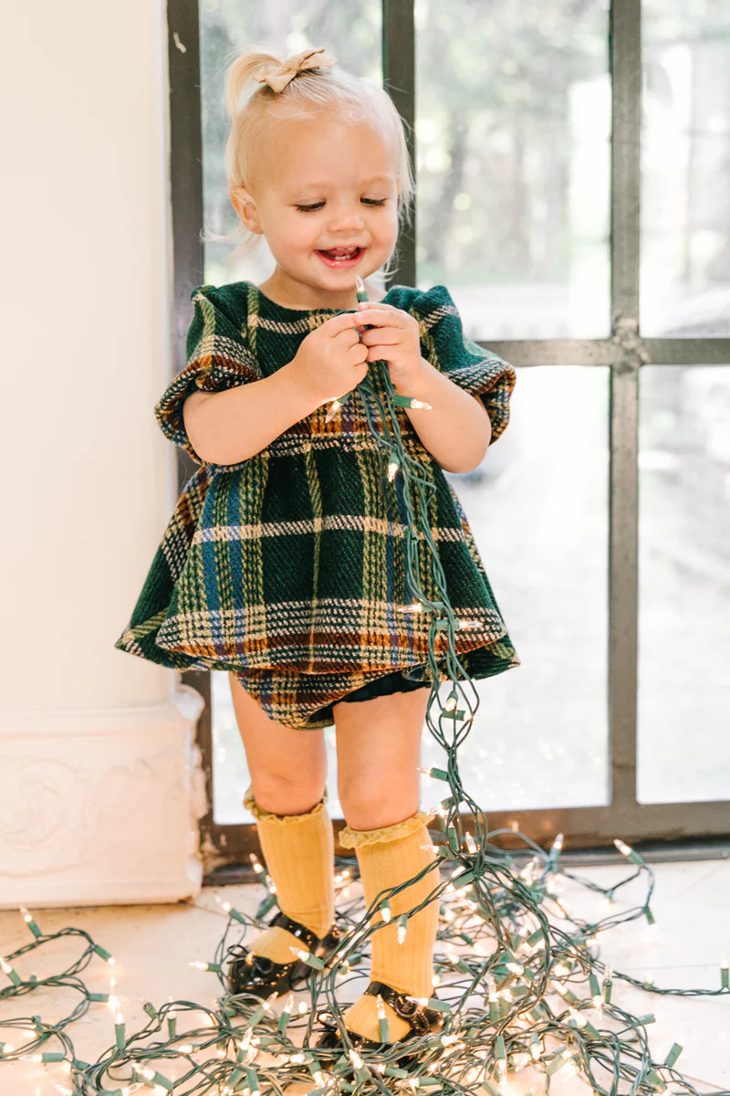 Baby Holly Plaid Dress Set | Ivy City Co