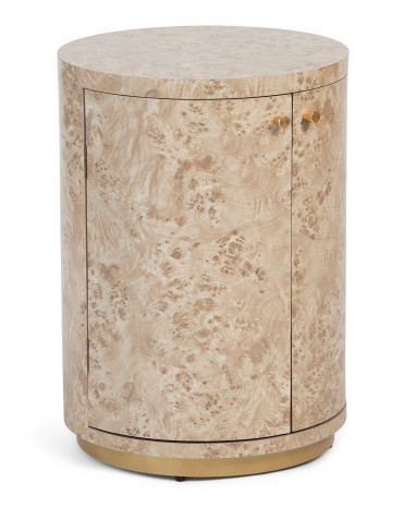 18in Burl Isla Side Table | TJ Maxx