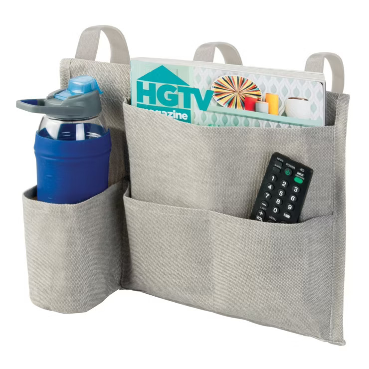 mDesign Fabric Bedside Hanging Storage Organizer Caddy Pocket | Target