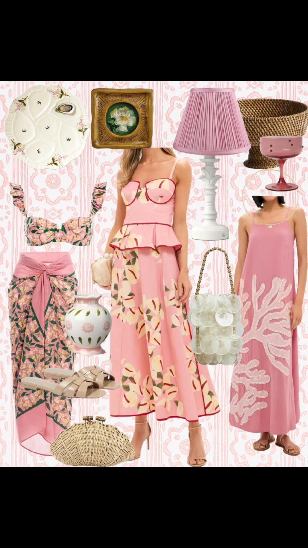 Think floral midi dresses, breezy resort maxis, woven clutches, shell bags, and neutral sandals that pull it all together. This is the kind of feminine vacation style you pack for beach dinners, summer parties, and warm nights out. Soft, romantic, and actually fun to wear.

#LTKootd #LTKTravel