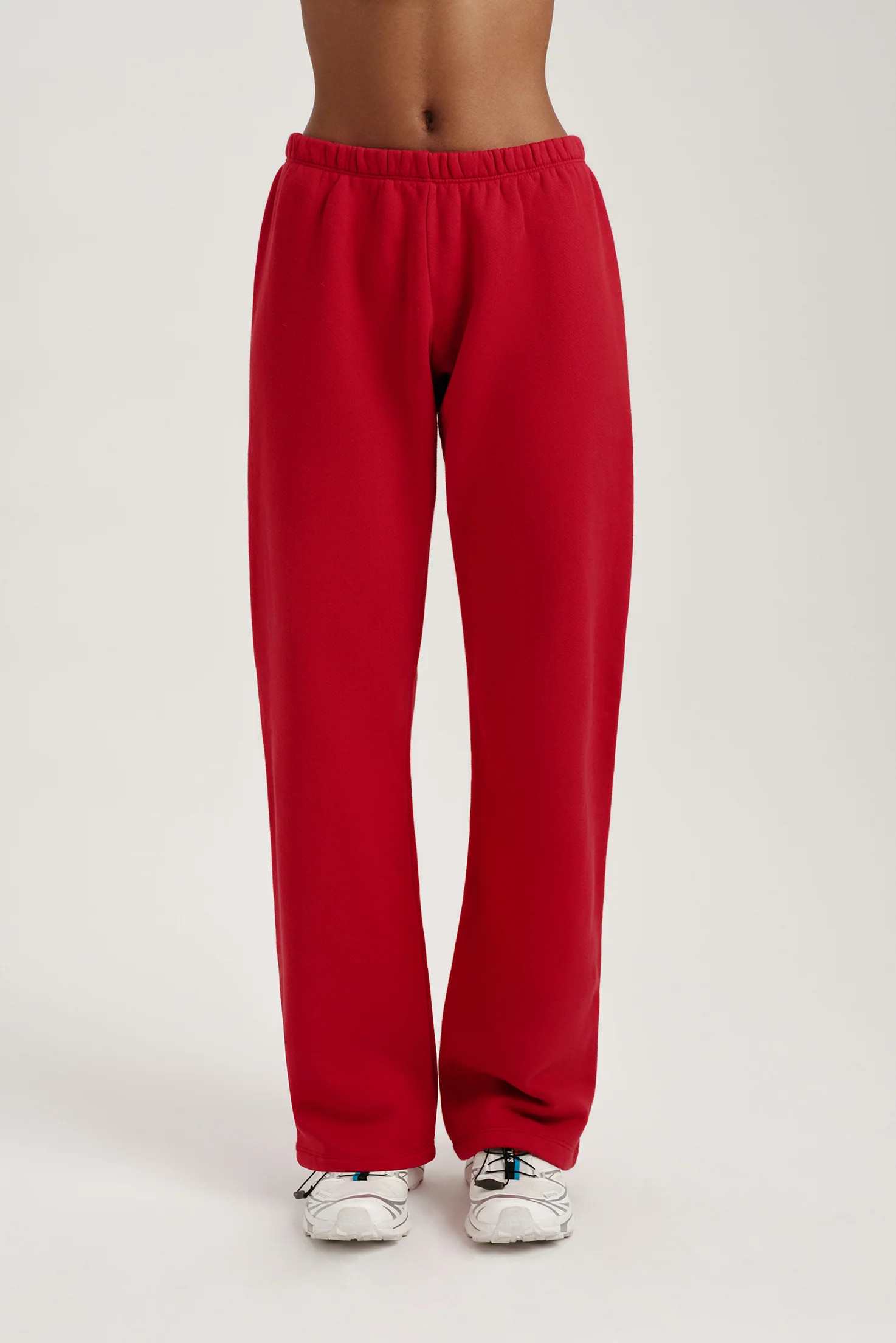 MIDWEIGHT SWEATS STAPLE STRAIGHT LEG SWEATPANTS - VERSE/SONNET (RED) | SET Active