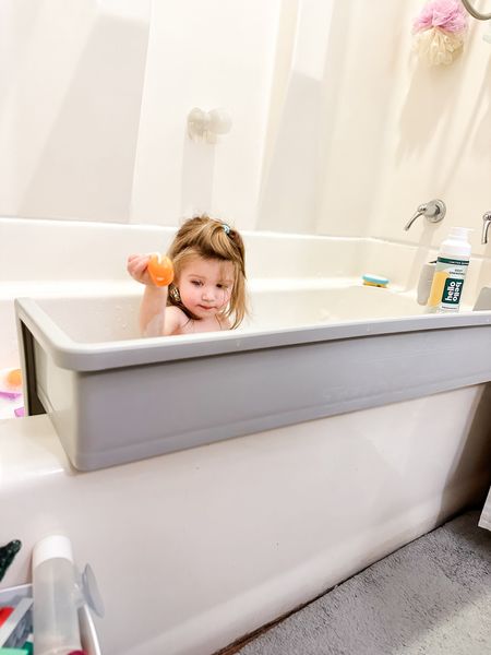 WHY did I wait so long to get one of these?!! This tub topper splash guard is absolutely amazing and worth every penny! Comes in several different colors.

#LTKkids #LTKhome #LTKfamily