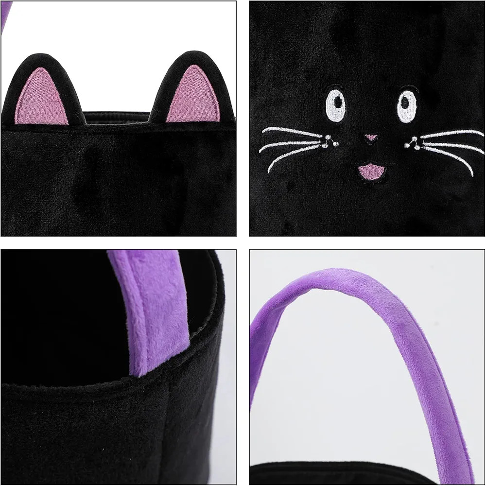 Halloween Trick or Treat Bags,Halloween Candy Basket Tote, Tote Gift Bucket for Halloween Party F... | Amazon (US)