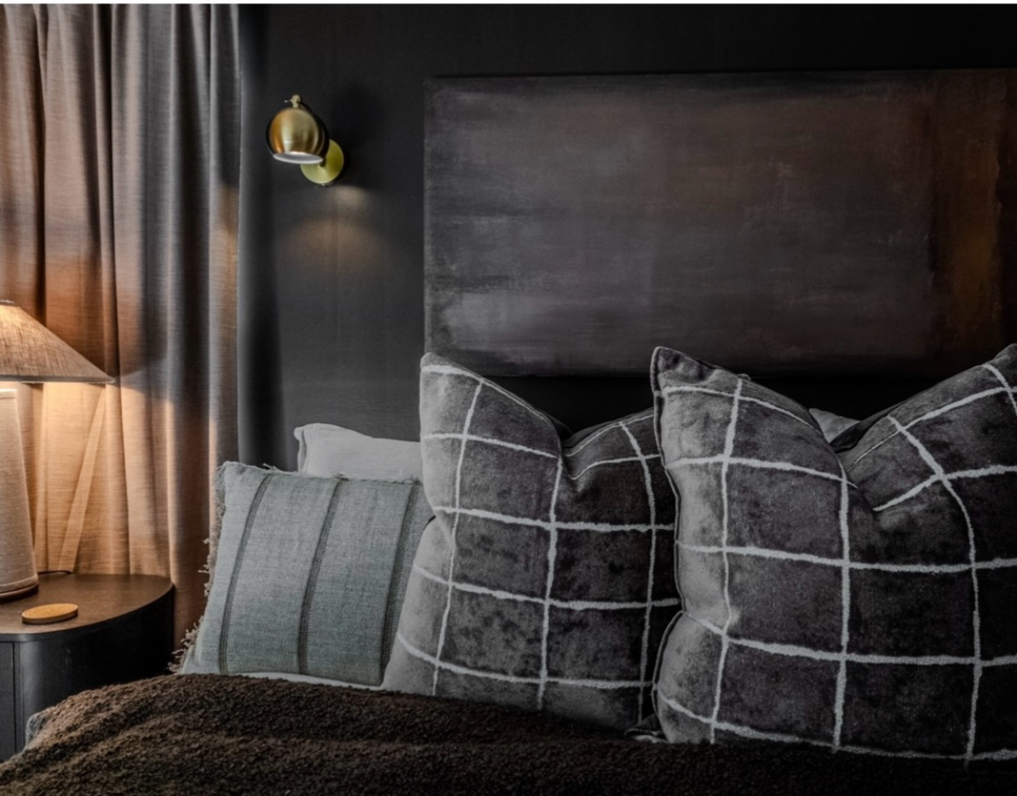 Upgrade your master bedroom by layering textures with rich dark tones to evoke a soothing and calming atmosphere! 

#LTKCyberWeek 

#LTKHome #LTKGiftGuide #LTKStyleTip