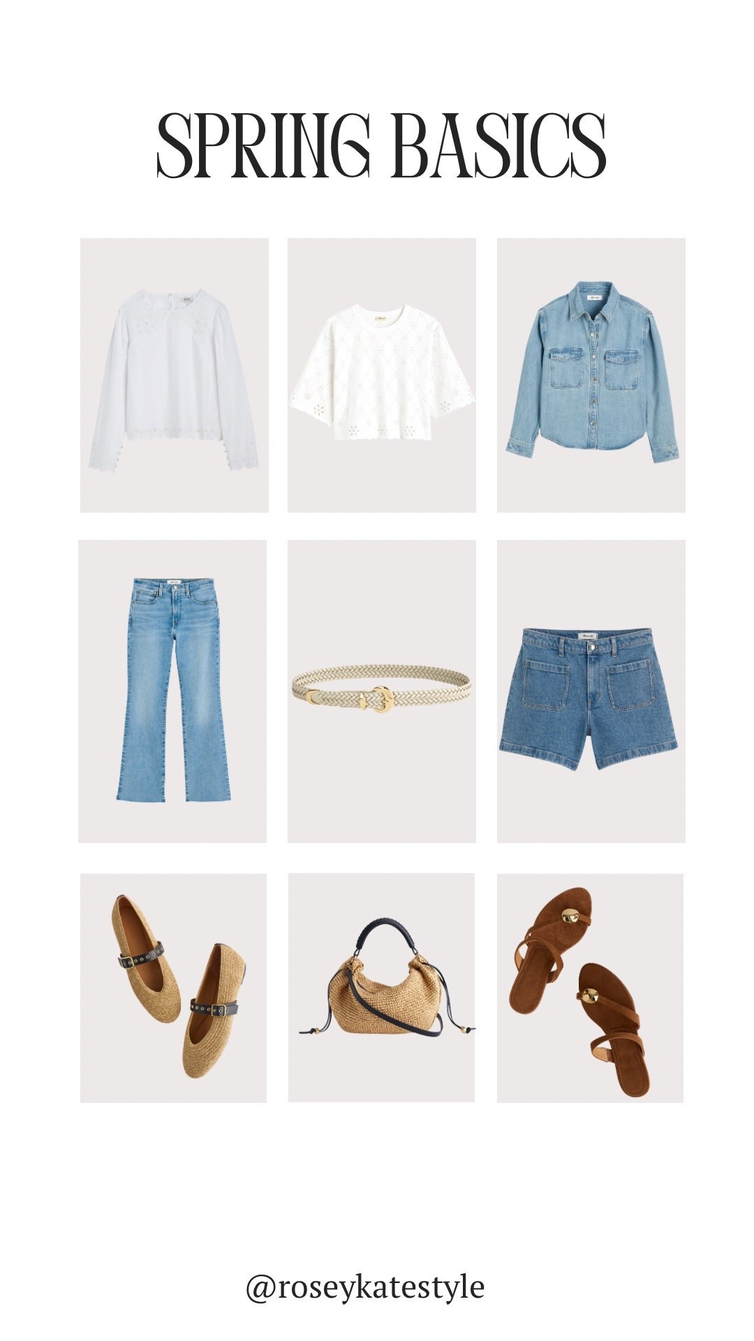 Spring basics that can be mixed and matched for so many elevated casual spring outfits!

#LTKootd #LTKmomlife #LTKgrwm