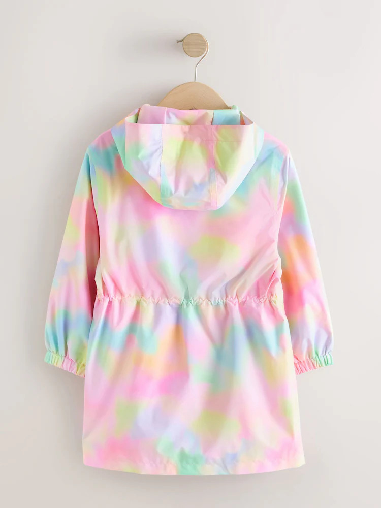 Pink Marble Waterproof Printed Jacket (3-16yrs) | Next US
