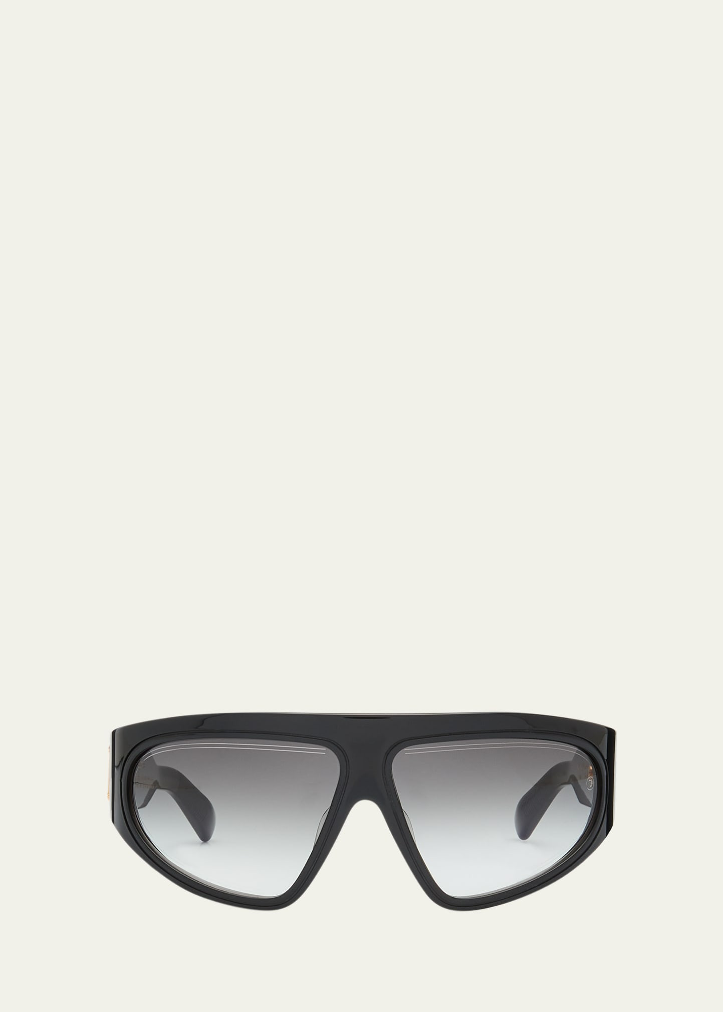 Balmain B-Escape Acetate & Titanium Wrap Sunglasses | Bergdorf Goodman
