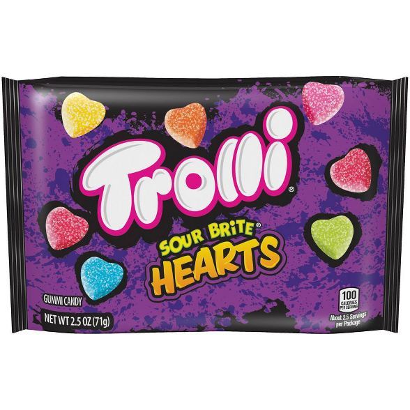 Trolli Valentine's Day Sour Brite Hearts - 2.5oz | Target