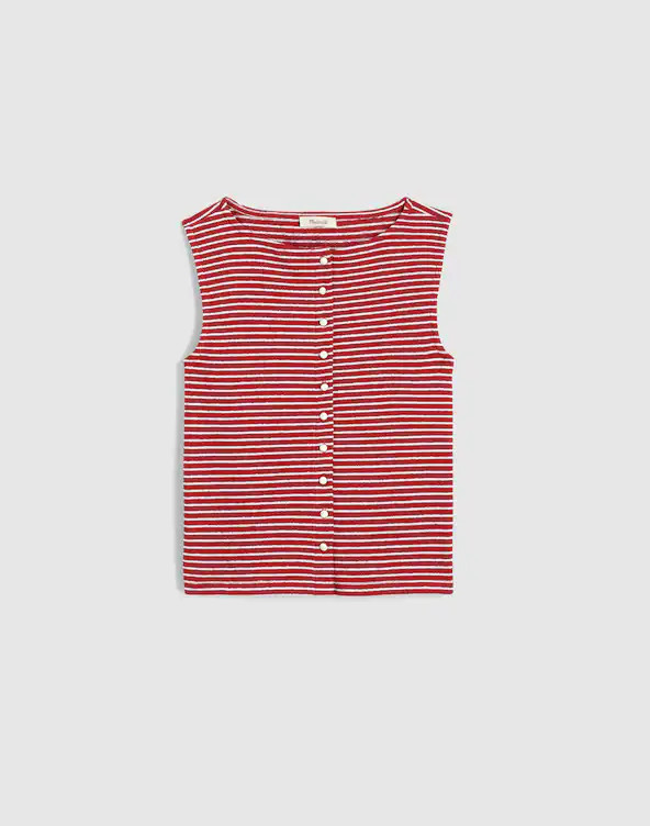 Sleeveless Boatneck Vest Top | Madewell