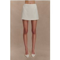 Alix Suiting Mini Skort - Ivory I MESHKI I Size M | MESHKI US