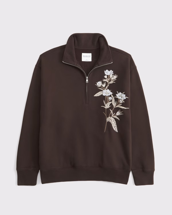 Essential Vintage Sunday Half-Zip | Abercrombie & Fitch (US)