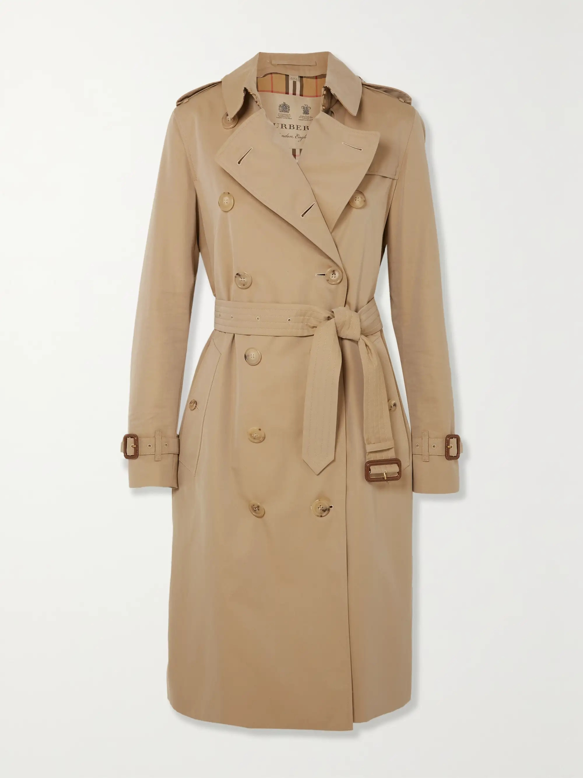 The Kensington Long cotton-gabardine trench coat | NET-A-PORTER APAC