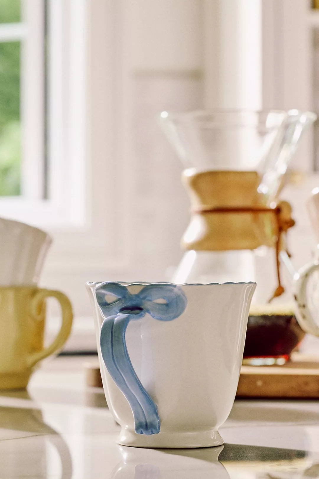 Benedita Bow Stoneware Mug | Anthropologie (US)