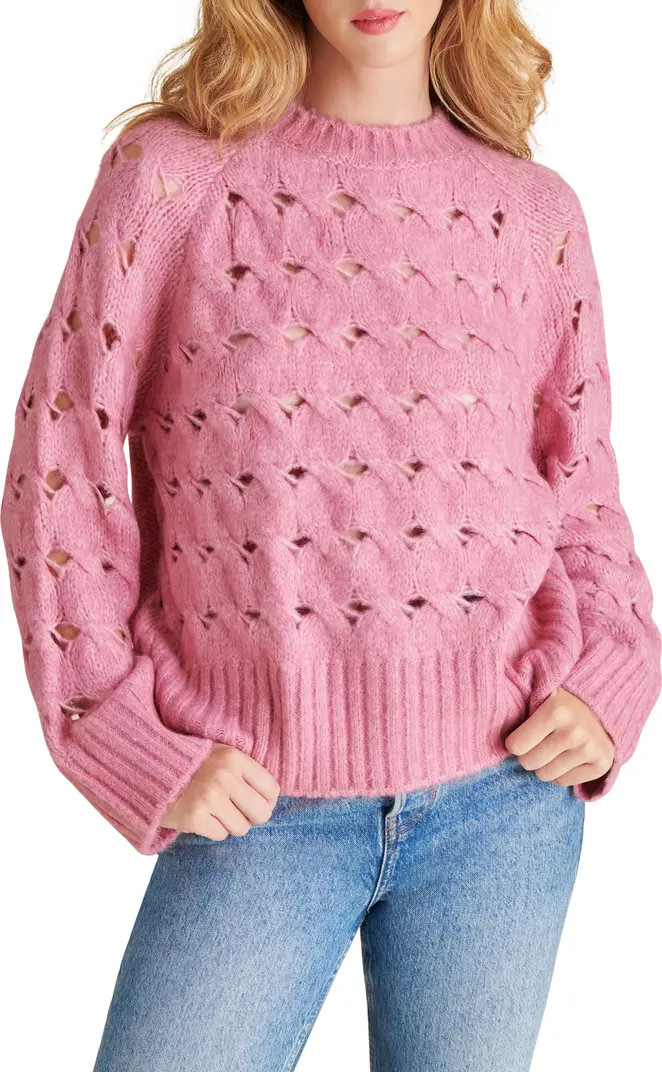 Steve Madden Sonora Open Stitch Sweater | Nordstrom | Nordstrom