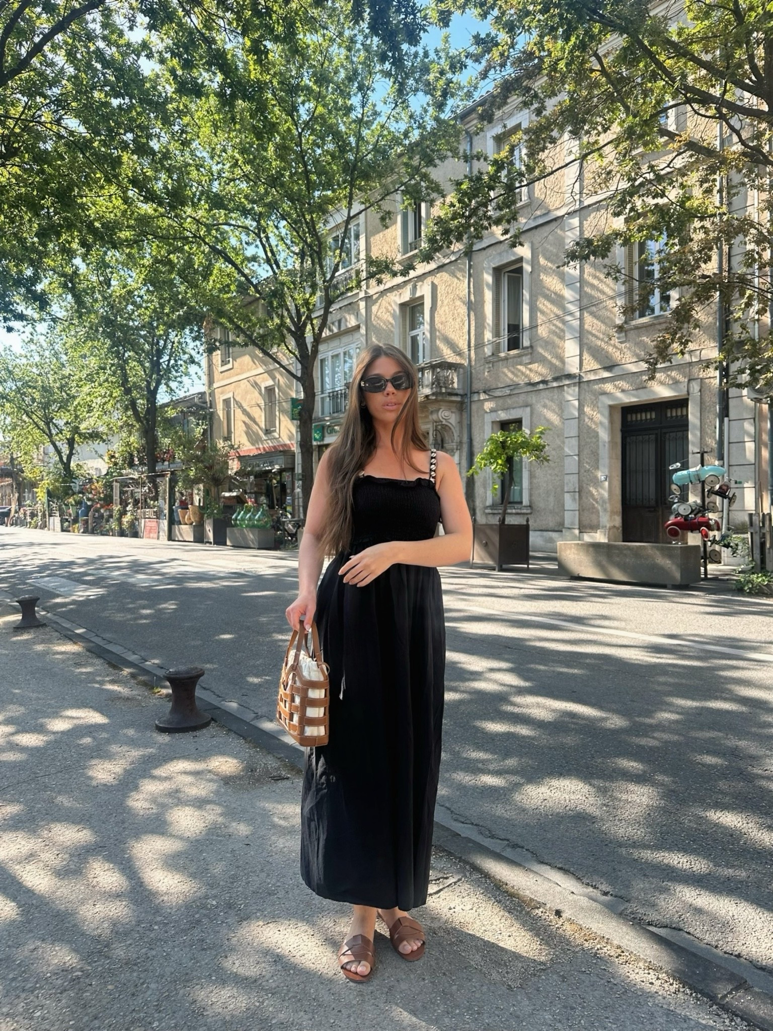 European summer uniform: black dress + woven bag.

#LTKuk #LTKsummer #LTKeurope