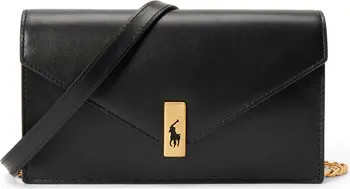 Polo Ralph Lauren Polo ID Chain Leather Crossbody Wallet | Nordstrom | Nordstrom
