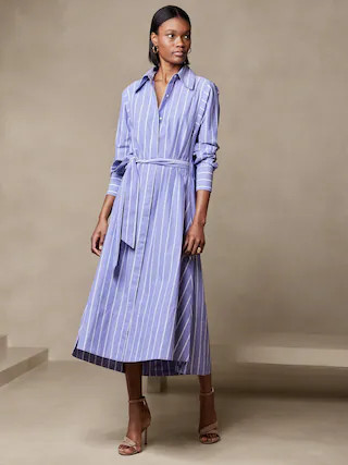 Savannah Midi Shirt Dress | Banana Republic (CA)