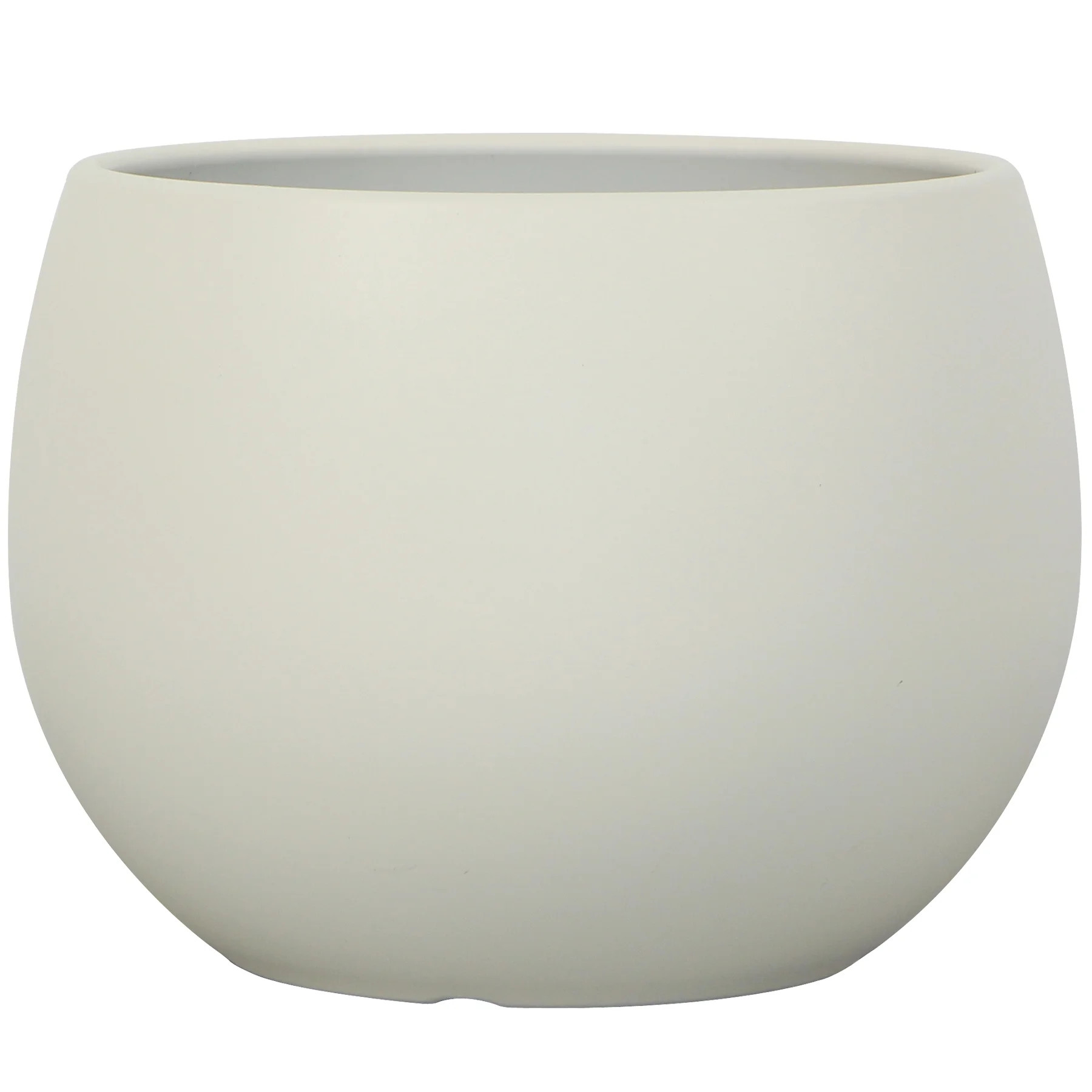 Mainstays Jordan 16" x 16" x 12" Large Round Vanilla Dream Resin Planter | Walmart (US)