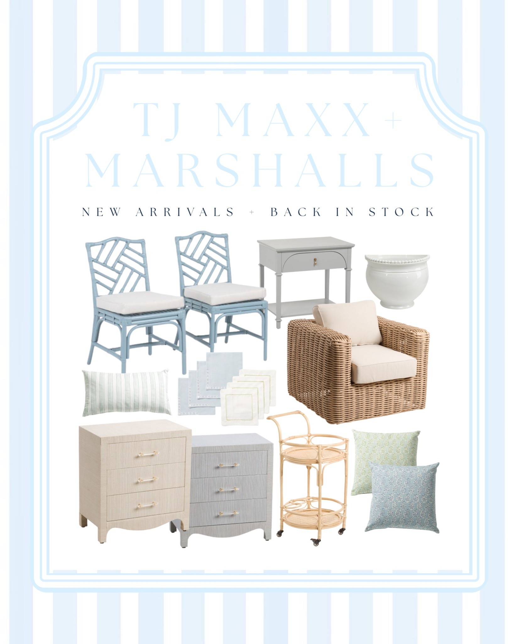 TJ Maxx & Marshalls coastal home finds 🤝🏼 High-end coastal home finds 
Soft blues & greens, bamboo & woven textures, and designer inspired details make these styles exciting look for less finds
#tjmaxxfinds #marshallsfinds #coastalhome #homedecorfinds #decorinspo @TJ Maxx @Marshalls 

#LTKHome