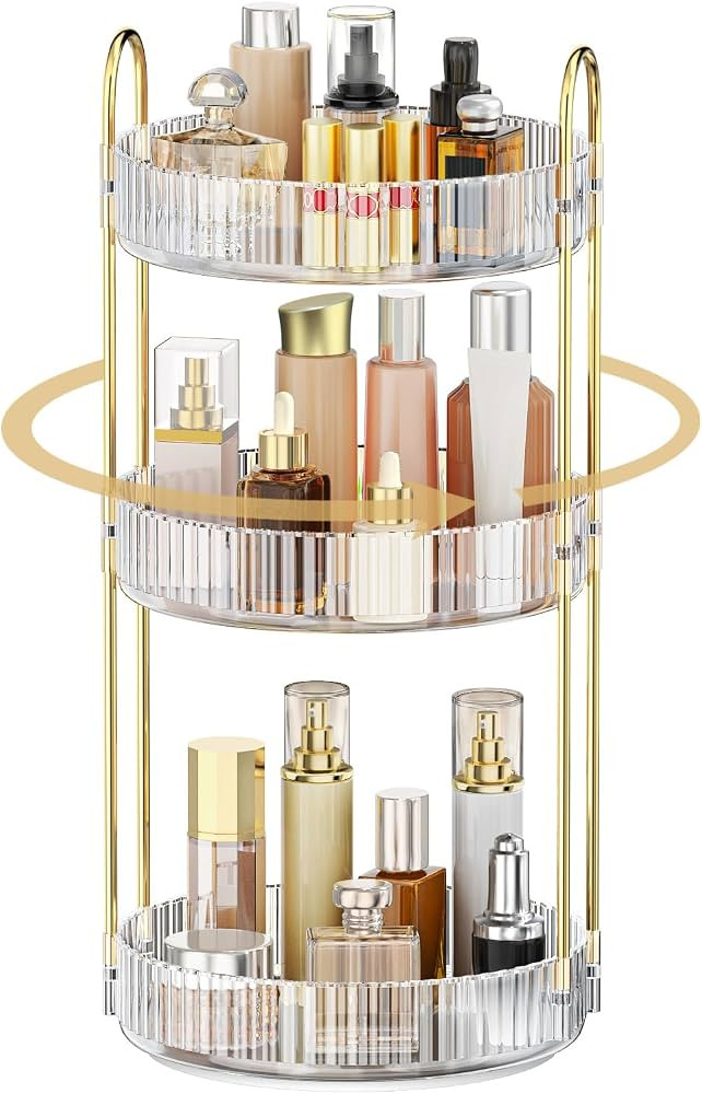 Mokani 360 Rotating Makeup Organizer, 3 Tiers Perfume Organizer | Amazon (CA)