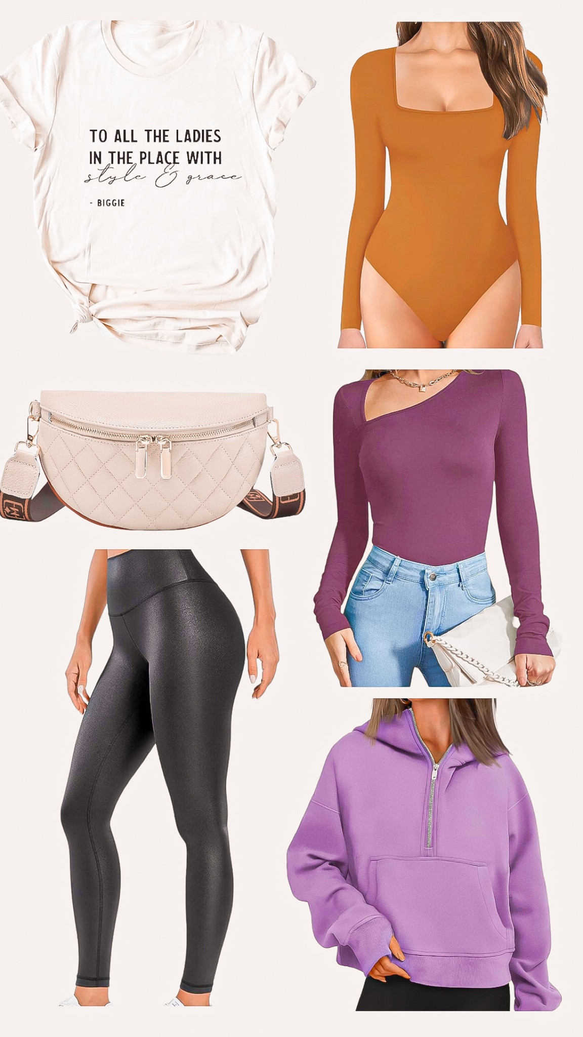 Amazon cart 🛒 

I ordered both of the bodysuits & definitely looking to order everything else soon 💜

Amazon fashion, Amazon finds, Amazon must have , fall outfit, casual outfit, leggings, leather leggings, belt bag, graphic tee, look for less hoodie , sweatshirt, bodysuit 

#LTKSeasonal #LTKfindsunder50 #LTKstyletip