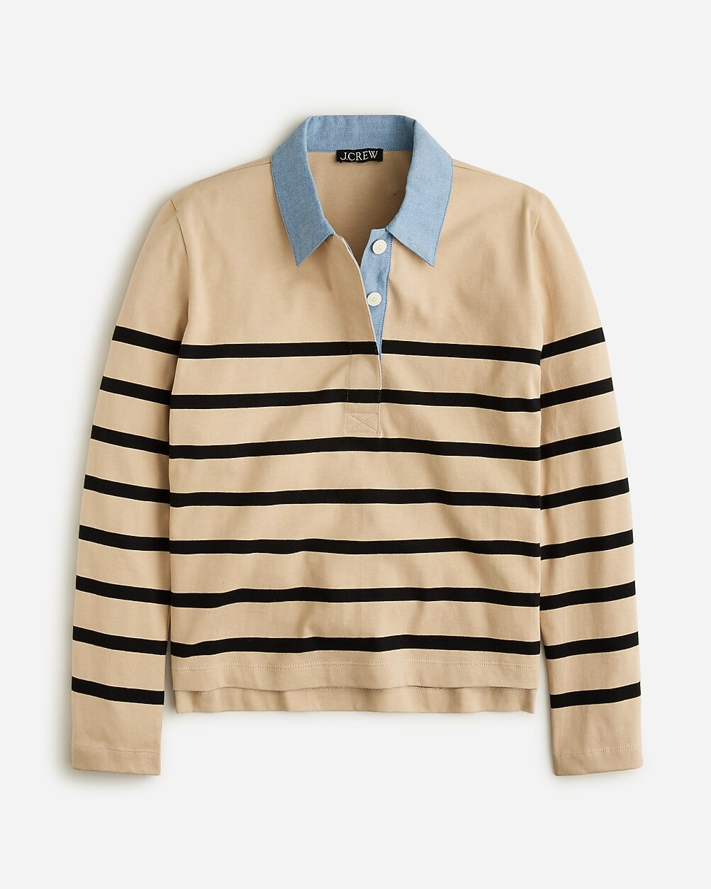 Relaxed long-sleeve rugby T-shirt | J. Crew US