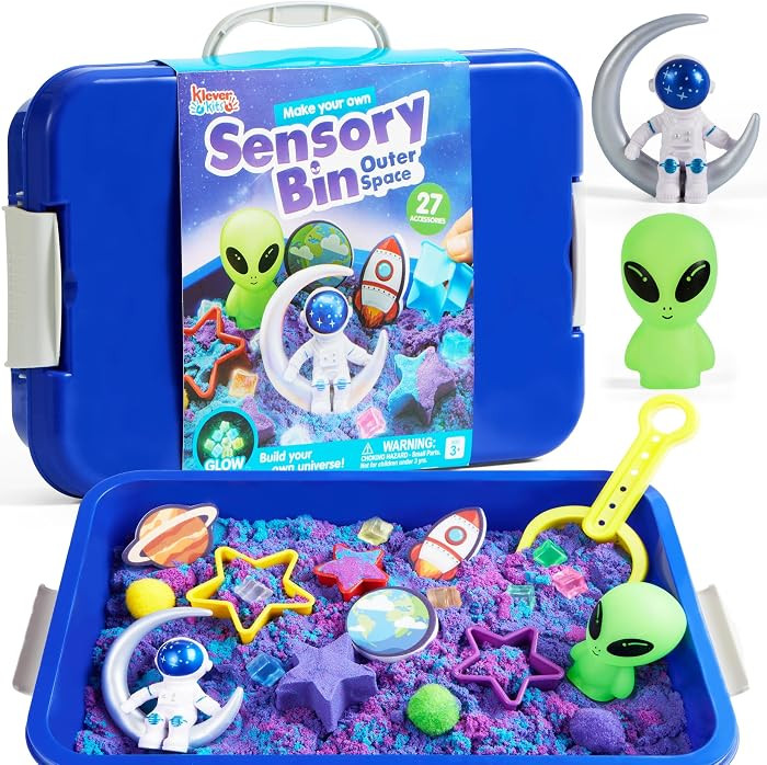 JOVA Klever Kits Outer Sensory Bin with Glow-in-Dark Stones, Ages 3+ | Amazon (US)