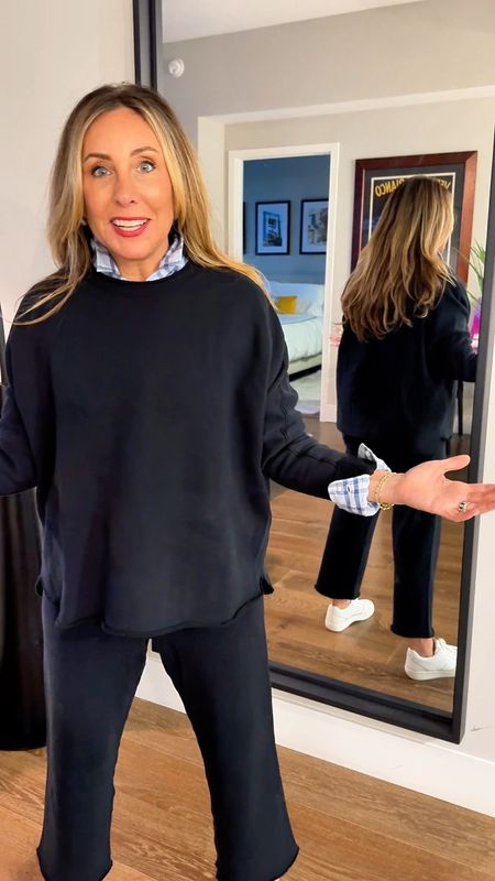Do you feel sloppy when you layer a sweater or sweatshirt over a shirt? This is my go-to trick for ladies adding another layer!

#LTKstyletip #LTKVideo #LTKover40