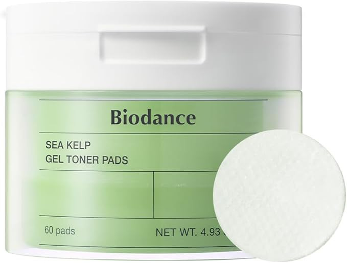 Biodance Sea Kelp Gel Toner Pads, Calming & Soothing for Sensitive Skin, Oil & Sebum Control, Ble... | Amazon (US)