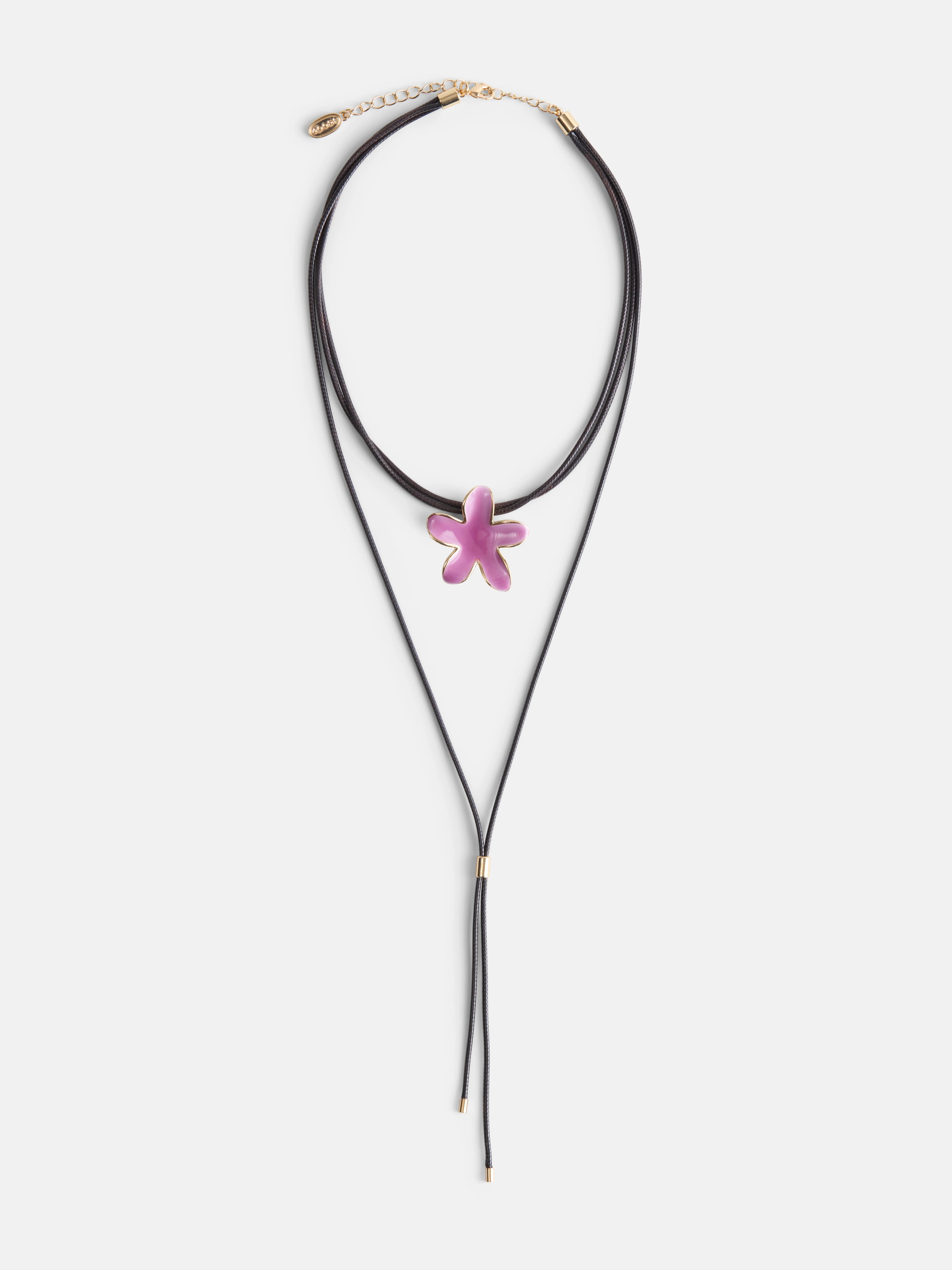 Scoop Women's Gold Tone Floral Lariat Cord Necklace - Walmart.com | Walmart (US)