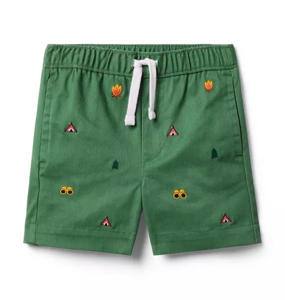 Camp Icon Twill Pull-On Short | Janie and Jack