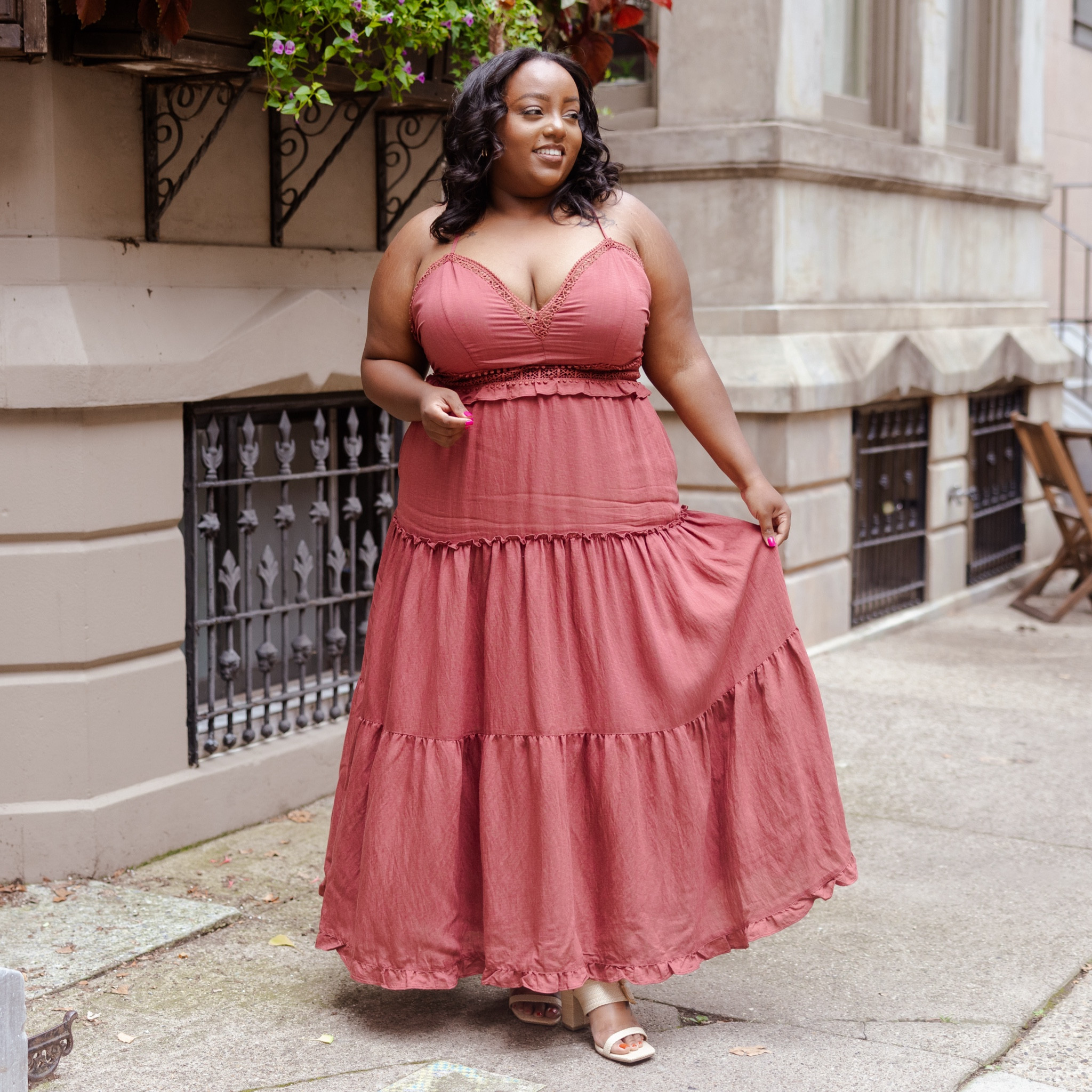 Transitioning to fall in this stunning maxi dress! The color gives a nod to warm fall earth tones while still working for the summer heat. 

Love the crochet details and corset tie back. 

Wearing size 18 here

#LTKStyleTip #LTKPlusSize #LTKFindsUnder100