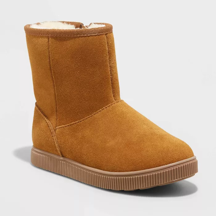 Target/Shoes/Girls' Shoes/Boots‎Girls' Hannah Zipper Slip-On Winter Shearling Style Boots - Cat... | Target