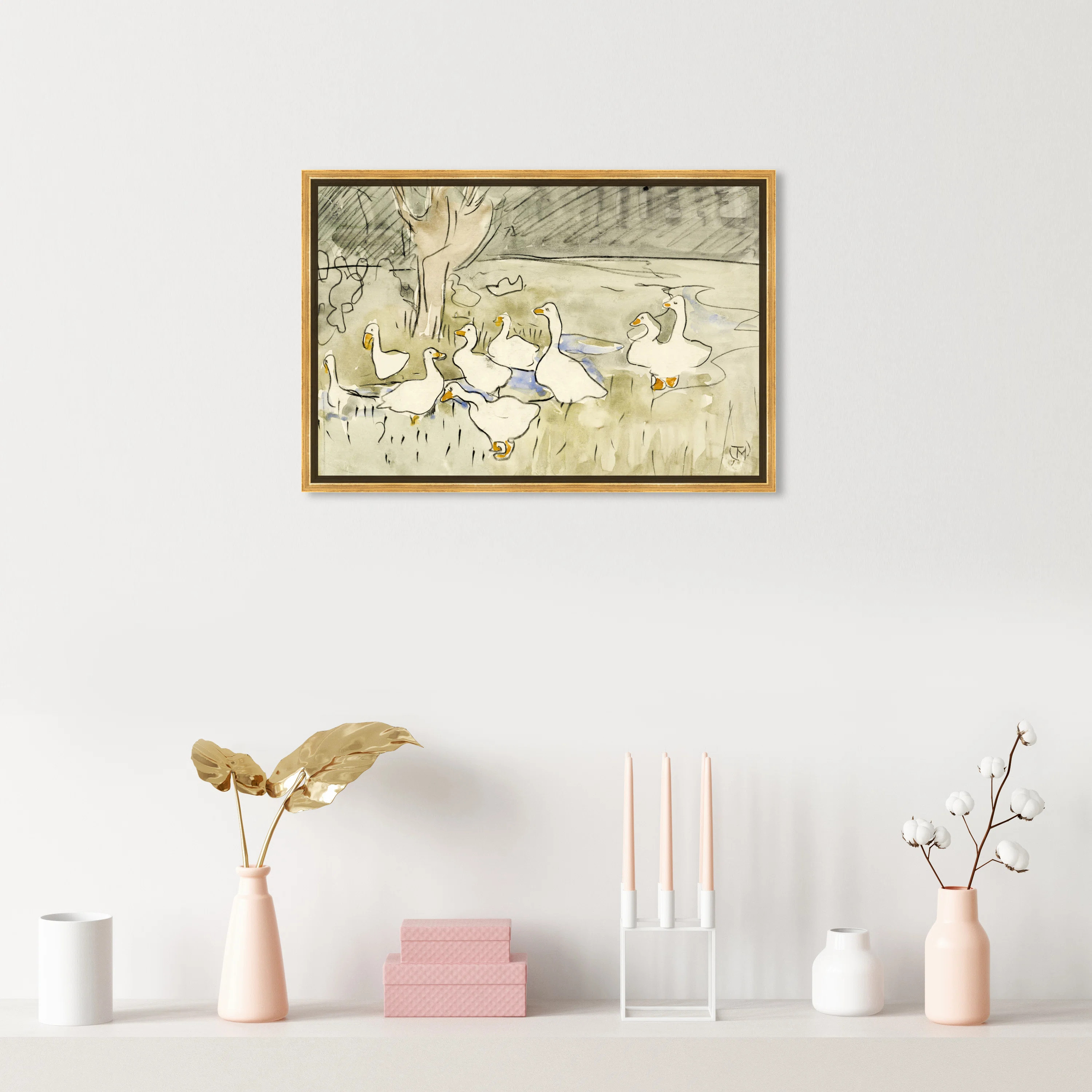 Ducks by Theo Van Hoytema - Painting on Canvas | Wayfair North America