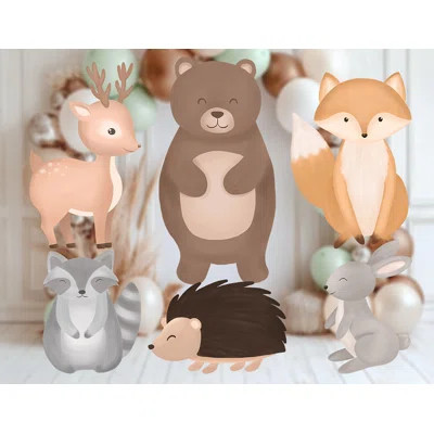 Woodland Animals Cutout, Forest Animals Party Decoration, Woodland Baby Shower | Wayfair North America