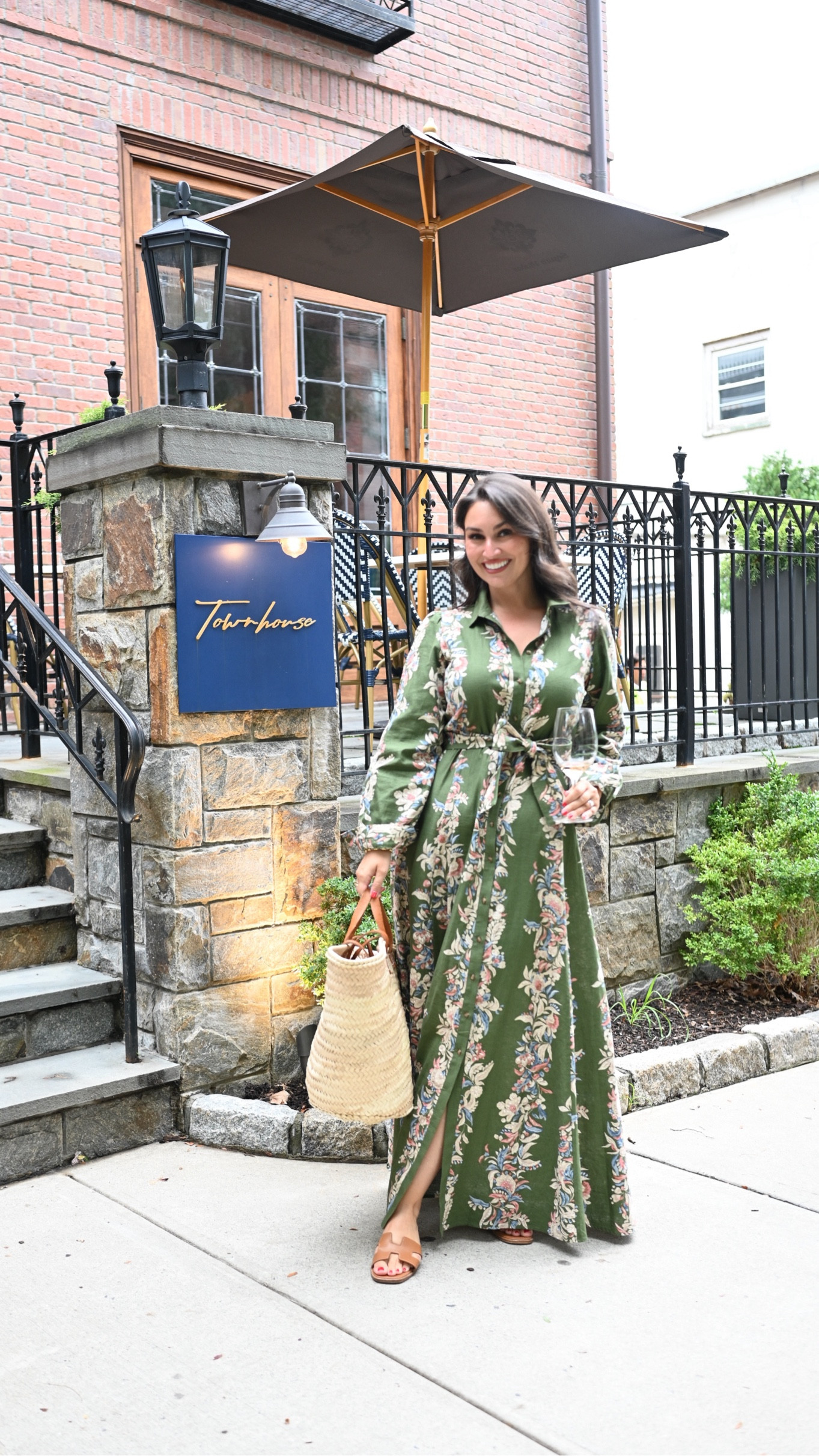 a chillier summer day warranted some sleeves in this gorgeous Sezane dress! 