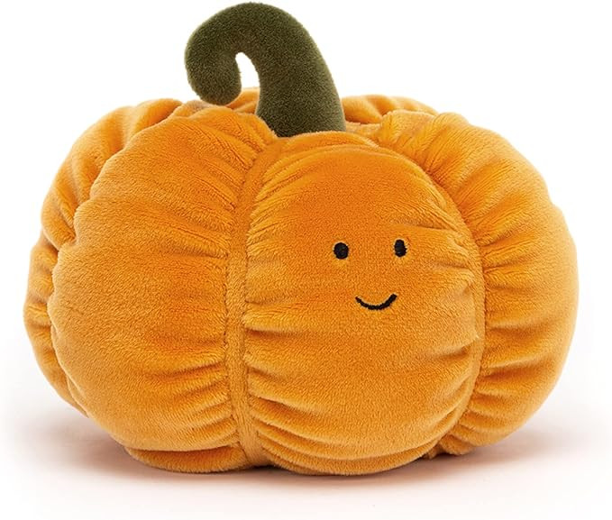 Jellycat Vivacious Vegetable Pumpkin Stuffed Plush, 6" | Fruit Plush Toy | Classic Children's Gif... | Amazon (US)