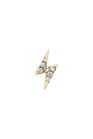 Mini Diamond Lightning Bolt Stud Earring
                    
                    EF COLLECTION | Revolve Clothing (Global)