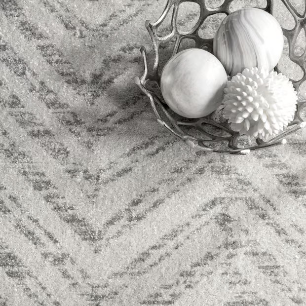 Gray Antique Chevron Area Rug | Rugs USA