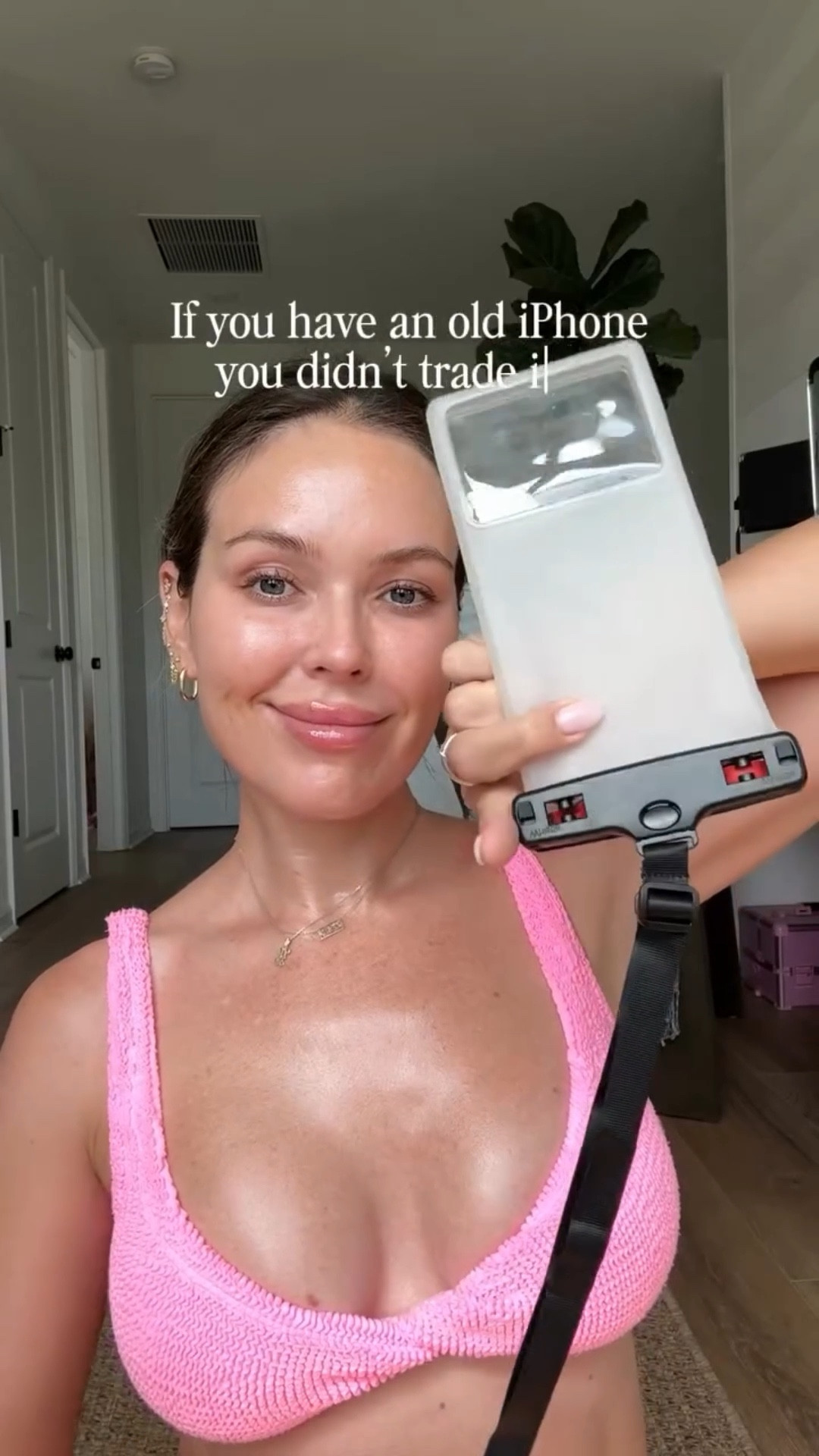 Is this like a total Noxzema commercial or what?!

I was like yolo on my old iphone in the junk drawer and bought this on Amazon. It honestly works pretty well lol! I’ve used it twice with no water leaking. You can touch the screen and, although it’s kinda glitchy (the video randomly stops sometimes? Idk why but maybe it’s just my phone), it’s pretty satisfying for a few bucks. I love the videos and pics I got out of it 🤩🌴💘 cute for non parents too