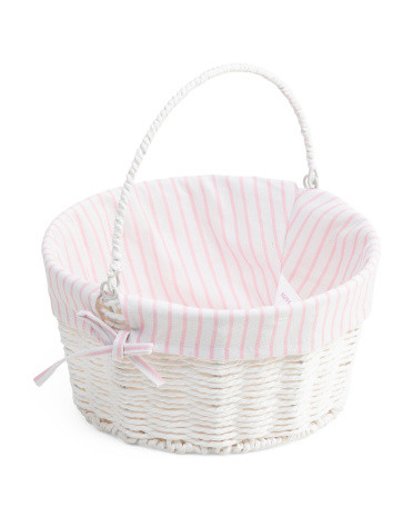 Woven Easter Basket With Linen Lining | TJ Maxx